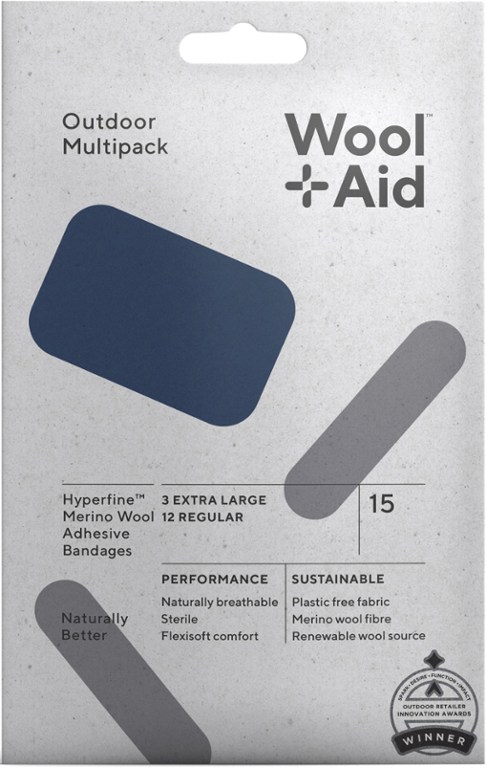 WoolAid Merino Wool Adhesive Bandages - Outdoor Multipack