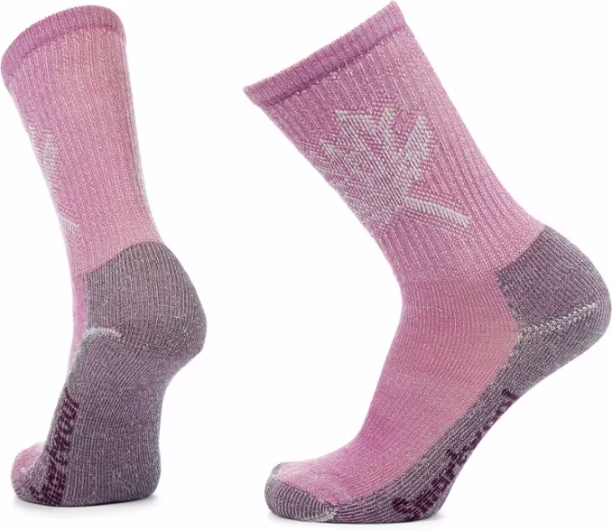 Smartwool Hike Classic Edition Light Cushion Leaf Pattern Crew Socks - Women's