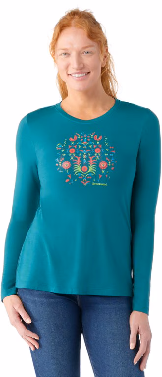 Smartwool Floral Tundra Graphic Long Sleeve T-Shirt - Women's