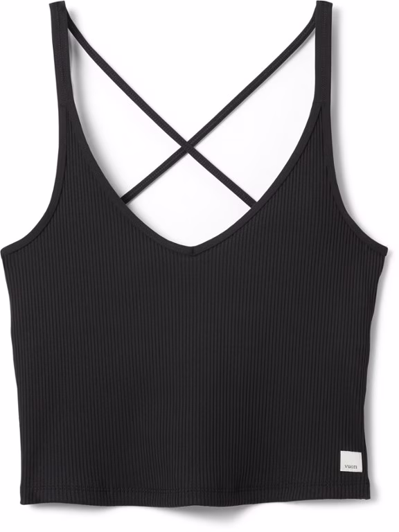 Vuori Rib Crop Tank Top - Women's