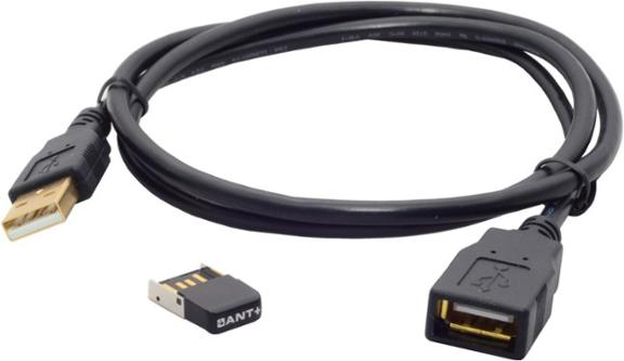Wahoo Fitness USB ANT+ Dongle with 3 ft. Extender Cable