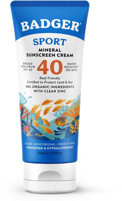 Badger Sport Mineral Sunscreen Cream - SPF 40 - 2.9 fl. oz.