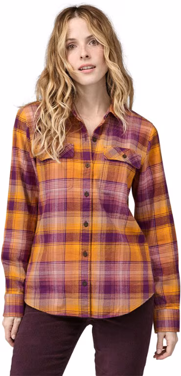 Patagonia Long-Sleeved Organic Cotton Midweight Fjord Flannel Shirt - Women's