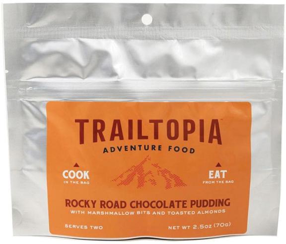 Trailtopia Rocky Road Chocolate Pudding - 2 Servings