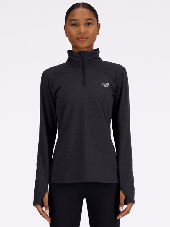 New Balance Sport Essentials Space-Dye Quarter-Zip Pullover - Women's