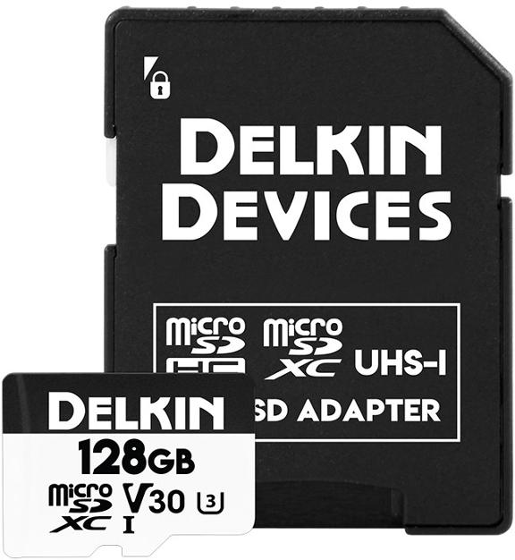 Delkin Devices UHS-I microSDXC Preferred Outdoor Memory Card with SD Adapter - 128 GB