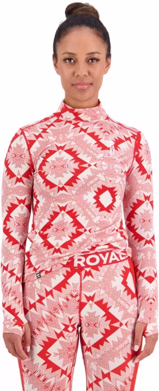 Mons Royale Cascade Merino Flex Mock-Neck Base Layer Top - Women's