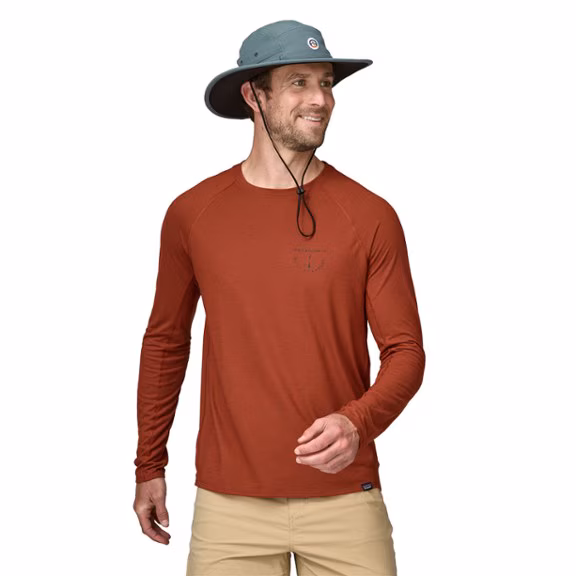 Patagonia Capilene Cool Trail Graphic Long-Sleeve Shirt - Men's