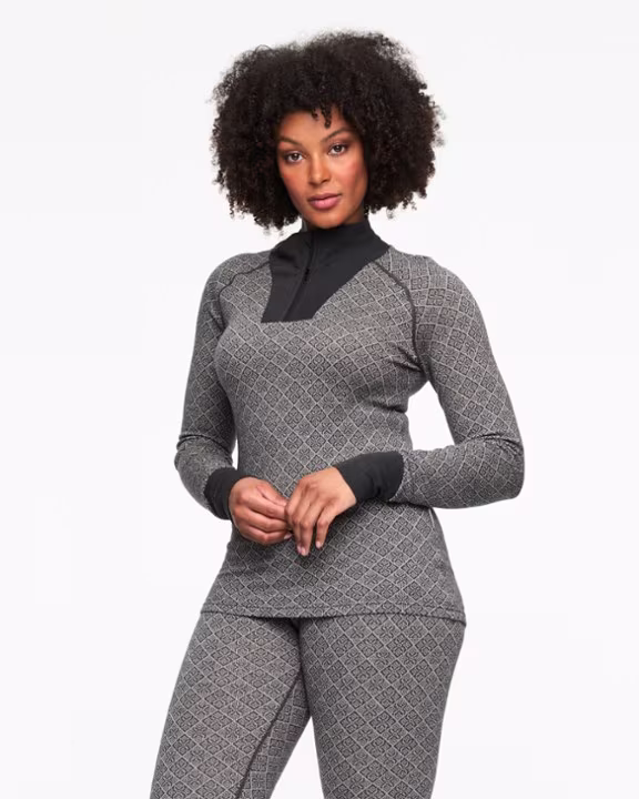 Kari Traa Voss Cashmere Mix Half-Zip Base Layer Top - Women's