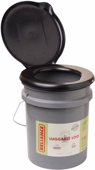 Reliance Luggable Loo Portable Toilet with Metal Handle
