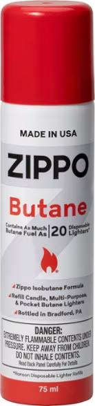 Zippo Premium Butane Fuel - 2.5 fl. oz.