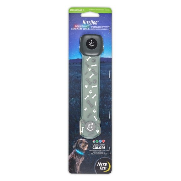 Nite Ize NiteDog Disc-O Select Rechargeable LED Collar Cover