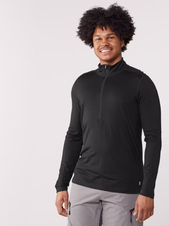 REI Co-op Merino 185 Long-Sleeve Half-Zip Base Layer Top - Men's