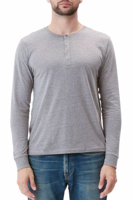 Threads 4 Thought Triblend 3-Button Long-Sleeve Henley Shirt - Men's