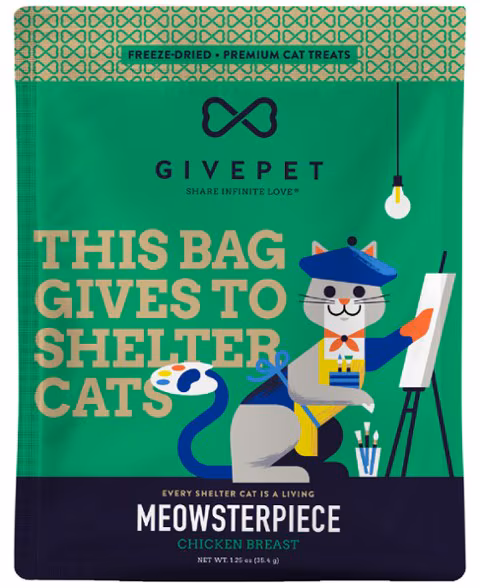 GivePet Meowsterpiece Freeze-Dried Chicken Cat Treats