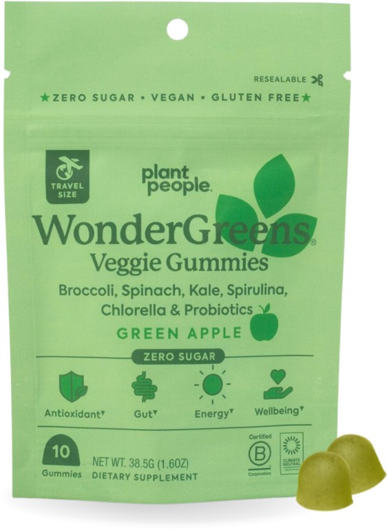 Plant People WonderGreens Veggie Gummies - 5 Servings