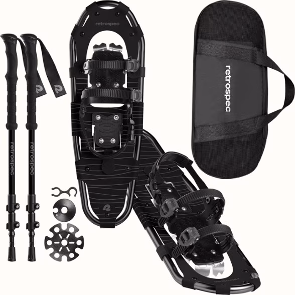 Retrospec Drifter Snowshoe Bundle with Trekking Poles - 25