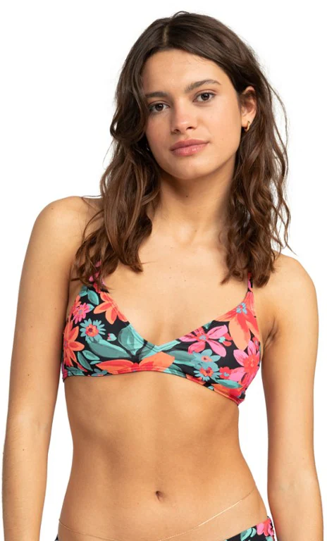 Roxy Printed Beach Classics Strappy Swimsuit Top - Women's