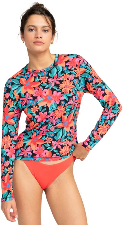 Roxy Sea Skippin Printed Long-Sleeve Rashguard - Women's