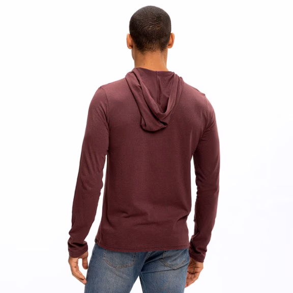 Threads 4 Thought Durable Henley T-Shirt Hoodie - Men's