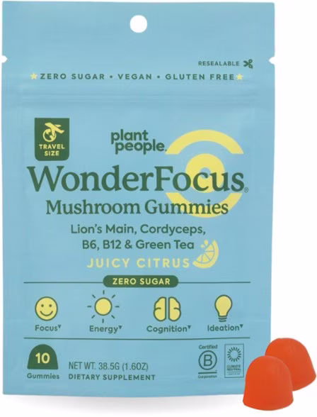 Plant People WonderFocus Mushroom Gummies - 5 Servings