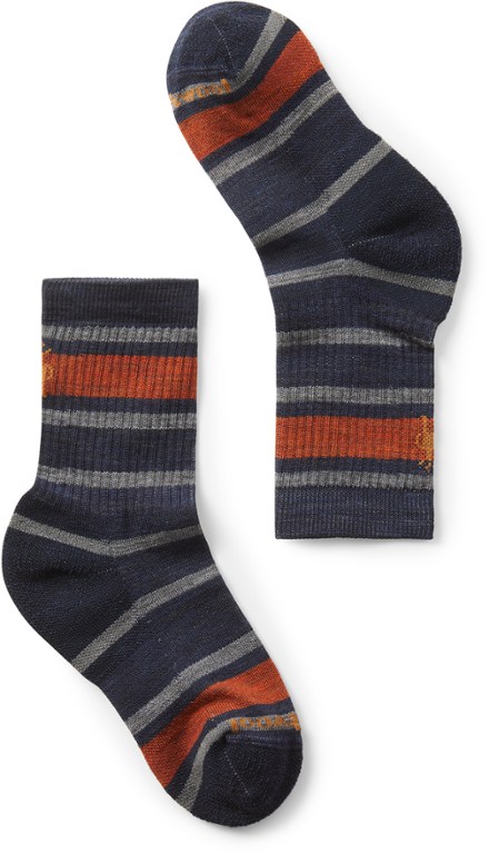 Smartwool Hike Light Cushion Striped Crew Socks - Kids'