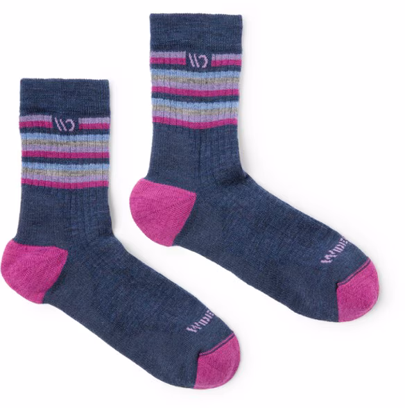 Wide Open Multi Stripe Cushioned Micro Crew Socks - Women's