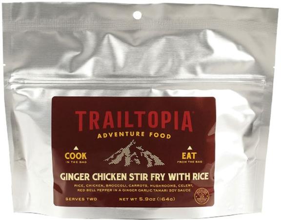 Trailtopia Ginger Chicken Stir Fry with Rice - 2 Servings