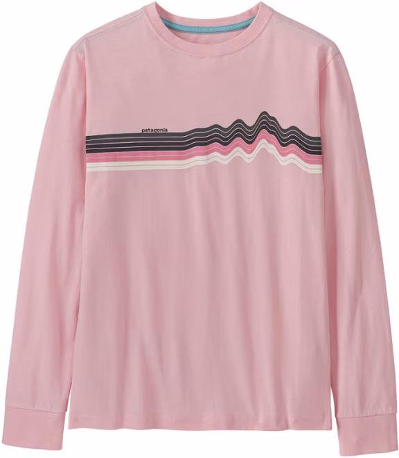 Patagonia Regenerative Organic Certified Cotton Ridge Rise Stripe Long-Sleeve T-Shirt - Kids'