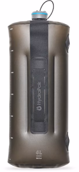 HydraPak Seeker 6 L Water Storage Bag with Plug-N-Play Cap and Camp Tap