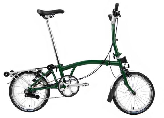 Brompton C Line Explore Folding Bike with Rack - Mid
