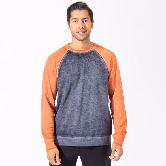 Threads 4 Thought Colorblock Raglan Fleece Crew Sweatshirt - Men's