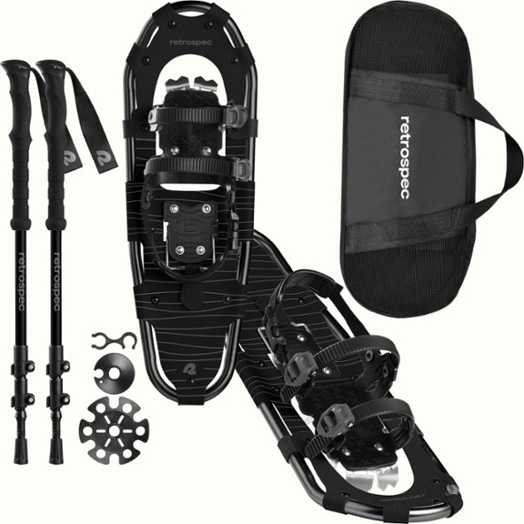Retrospec Drifter Snowshoe Bundle with Trekking Poles - 25