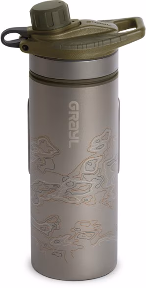 Grayl GeoPress Ti Water Filter and Purifier Bottle - 24 fl. oz.