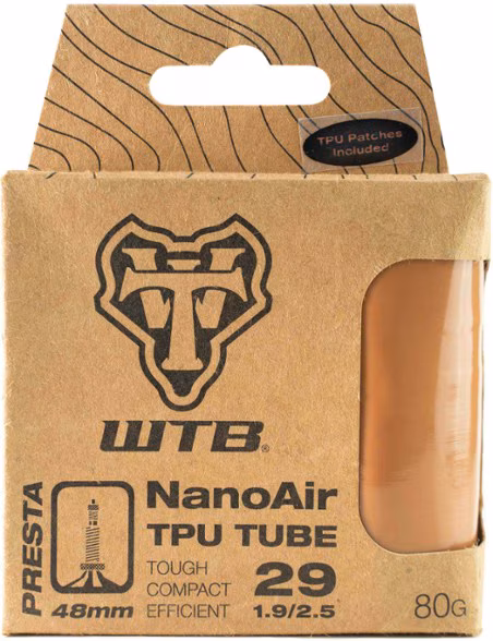 WTB NanoAir TPU Presta Bike Tube - 29 x 1.95-2.5