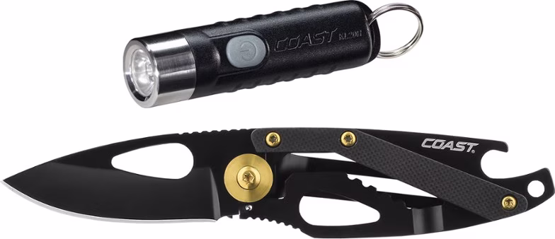 Coast KL20R Flashlight and FX200 Pocket Knife Combo