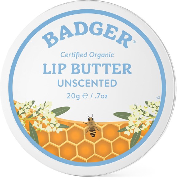 Badger Unscented Lip Butter Tin - 0.7 oz.