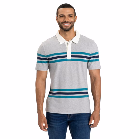 Threads 4 Thought Ashby Pique Striped Polo Shirt - Men's