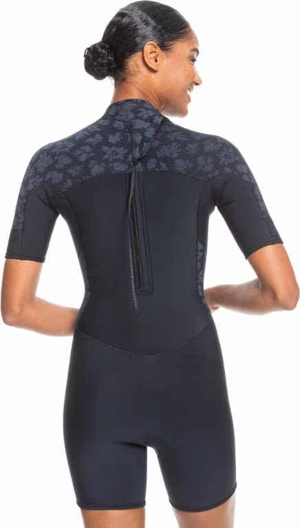 Roxy 2/2 mm Swell Back-Zip Short-sleeve Q-Lock Springsuit Wetsuit- Women's