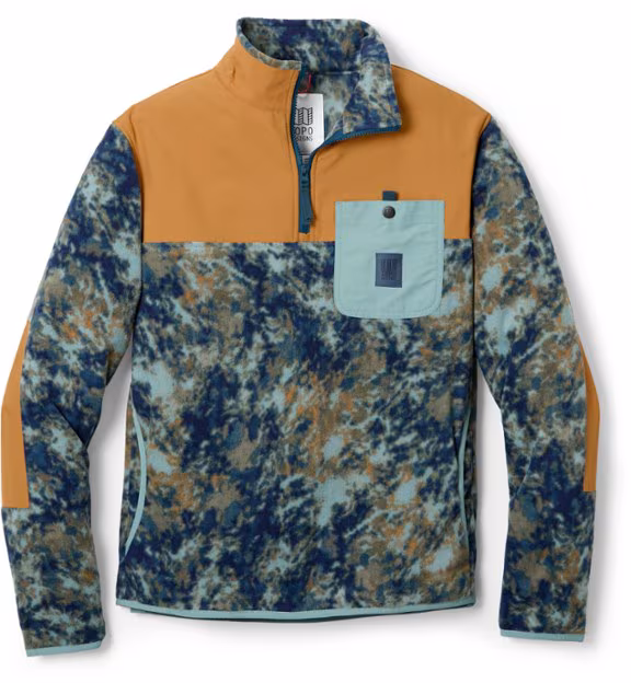 Topo Designs Vista Quarter-Zip Lightweight Fleece Pullover - Men's