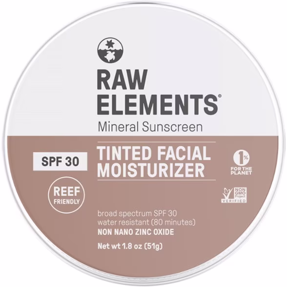 Raw Elements Mineral Sunscreen Tinted Facial Moisturizer