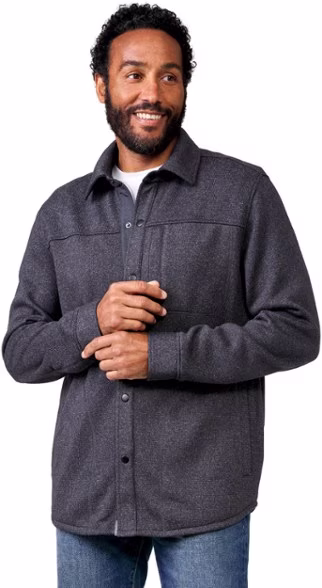 Free Country Sweater Fleece Shirt Jacket - Men's