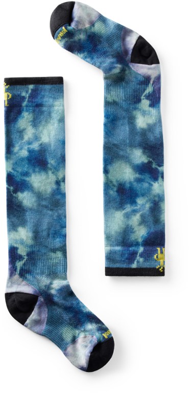 Smartwool Ski Zero Cushion Tie Dye Print Over The Calf Socks - Kids'