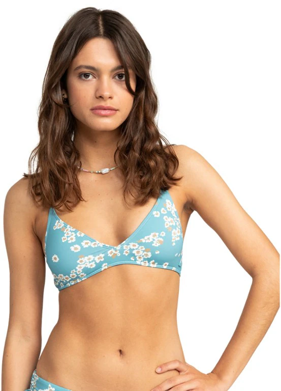 Roxy Printed Beach Classics Strappy Swimsuit Top - Women's