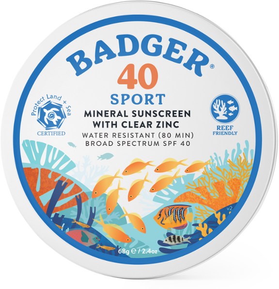 Badger Sport Mineral Sunscreen Tin - SPF 40 - 2.4 oz.