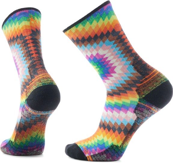 Smartwool Hike Light Cushion Love Lives Here Print Crew Socks