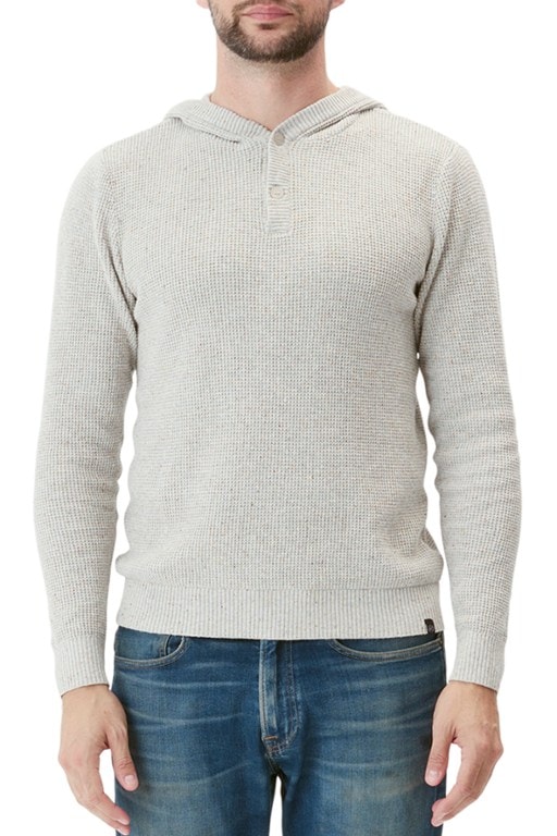 Threads 4 Thought Waffle Knit Henley Hoodie Sweater - Men's