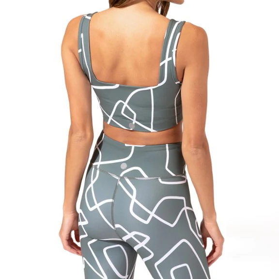 Threads 4 Thought Amorette Line Print Sports Bra