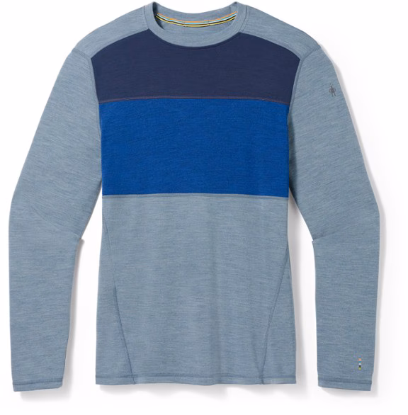 Smartwool Classic Thermal Merino Colorblock Base Layer Crew Top - Men's