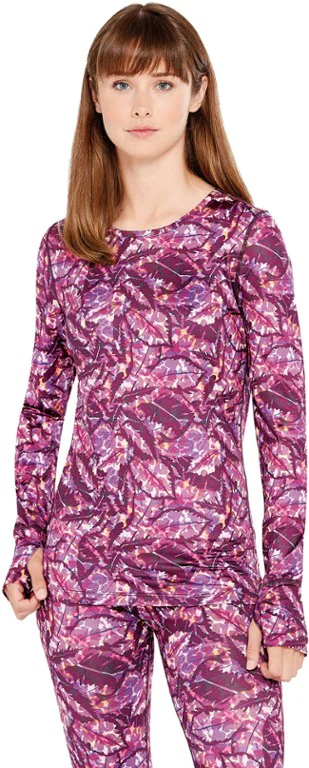 Terramar Cloud Nine Scoop Neck Crew Base Layer Top - Women's